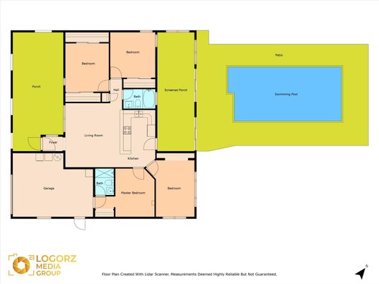 Attached, Exterior, Facade, Ranch