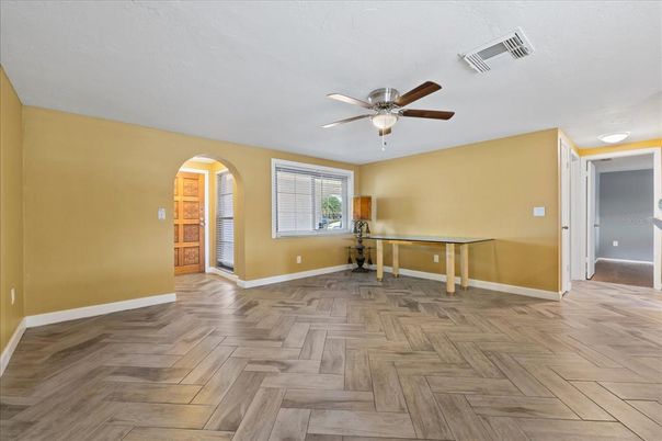 Empty room, Interior, Wood Texture Flooring