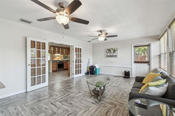 Interior, Kitchen, Living room, Wood Texture Flooring