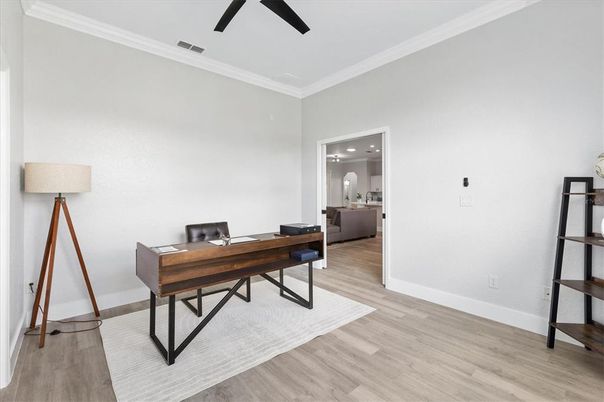 Home Office, Interior, Wood Texture Flooring