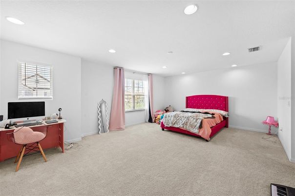 Bedroom, Home Office, Interior, Recessed Lighting