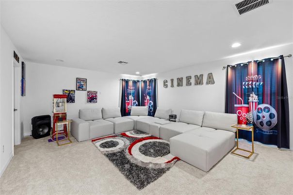Interior, Living room, Recessed Lighting