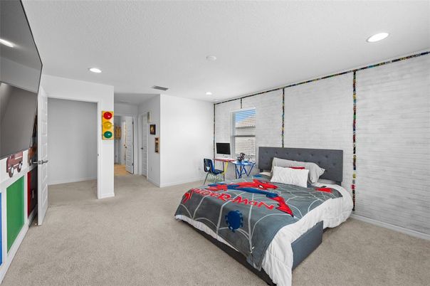 Bedroom, Interior, Recessed Lighting