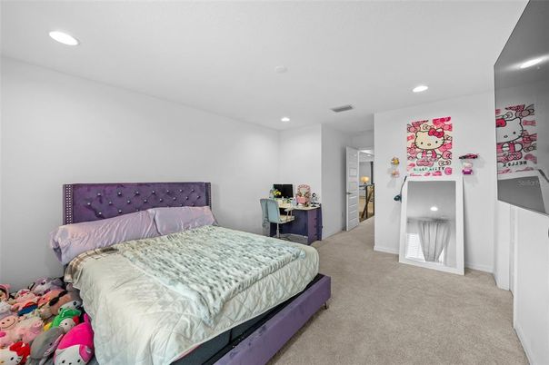 Bedroom, Interior, Recessed Lighting