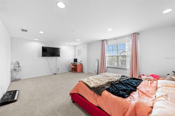Bedroom, Interior, Recessed Lighting