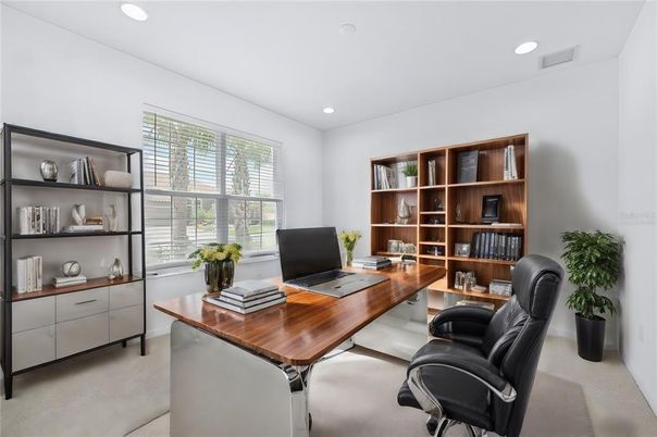 Home Office, Interior, Recessed Lighting