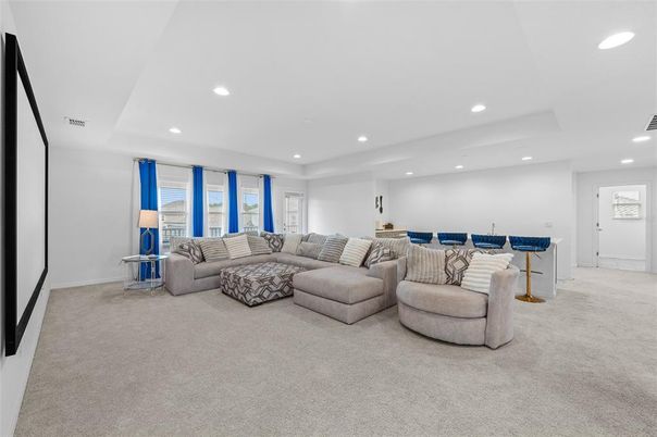 Interior, Living room, Recessed Lighting
