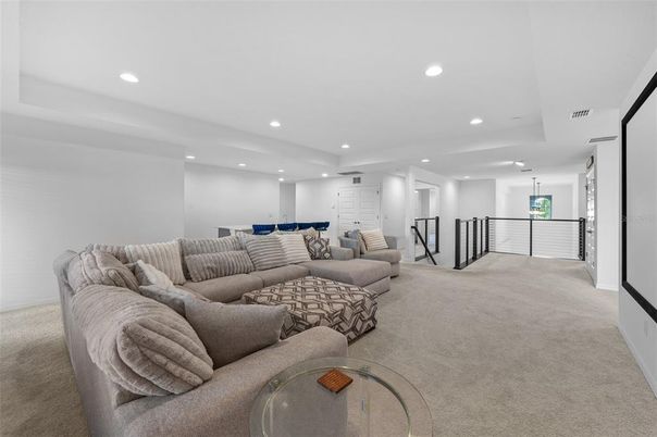 Interior, Living room, Recessed Lighting