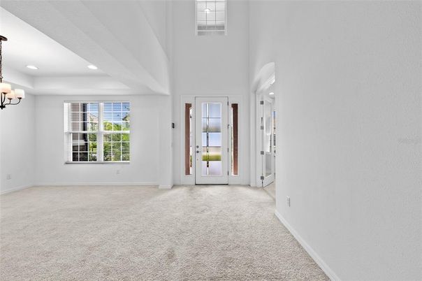 Empty room, Interior, Recessed Lighting