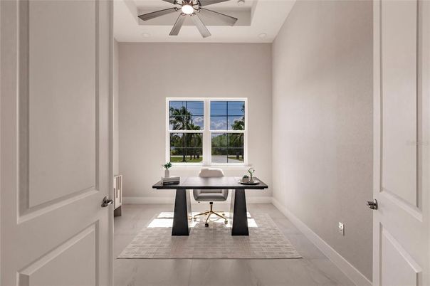 Home Office, Interior, Marble