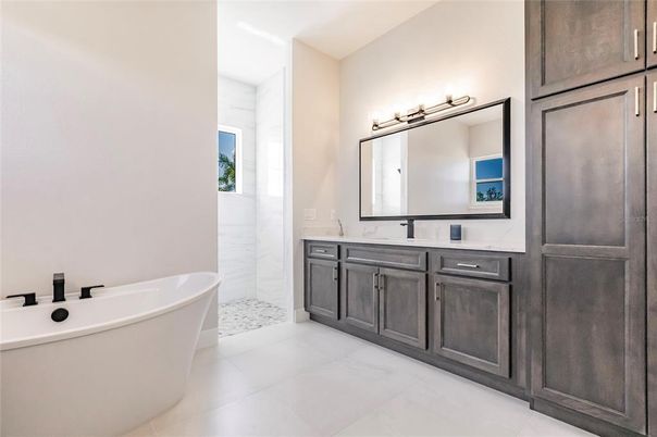 Bathroom, Dual Sink Vanities, Free Standing Baths, Interior