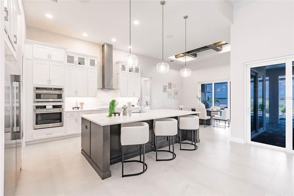 Interior, Kitchen, Pendant Lights, Recessed Lighting, Stainless Steel Appliances