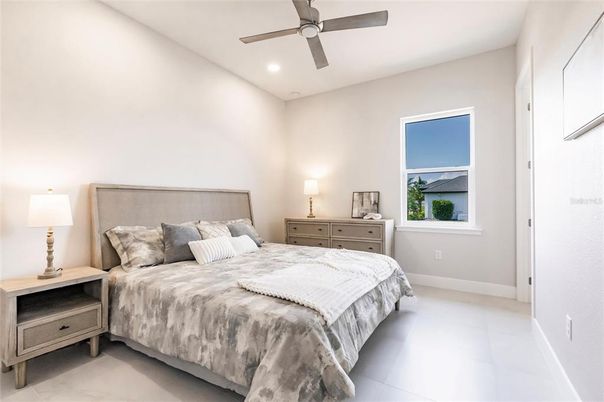 Bedroom, Interior, Recessed Lighting