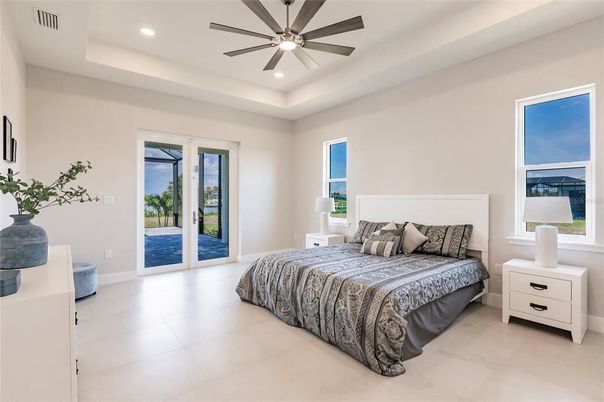 Bedroom, Interior, Recessed Lighting