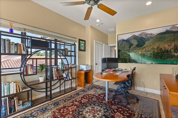 Home Office, Interior, Recessed Lighting