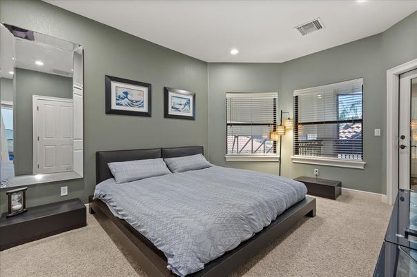 Bedroom, Interior, Recessed Lighting