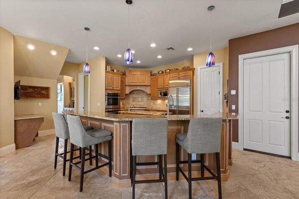 Interior, Kitchen, Pendant Lights, Recessed Lighting, Stainless Steel Appliances