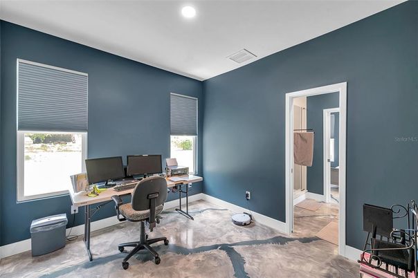 Home Office, Interior, Recessed Lighting