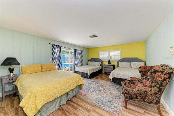 Bedroom, Interior, Wood Texture Flooring