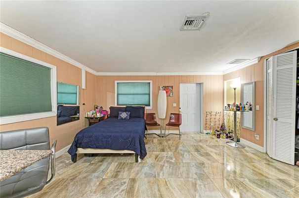 Bedroom, Interior, Wooden Walls
