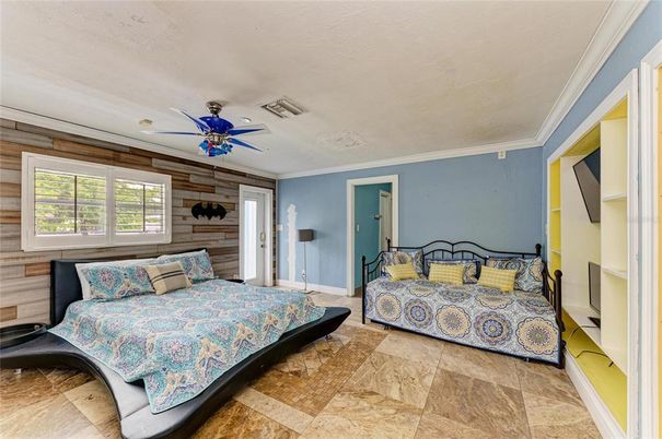 Bedroom, Interior, Wooden Walls