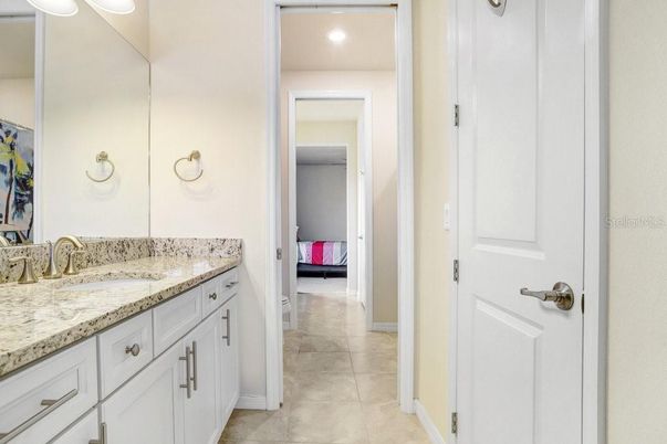 Bathroom, Bedroom, Dual Sink Vanities, Interior, Recessed Lighting