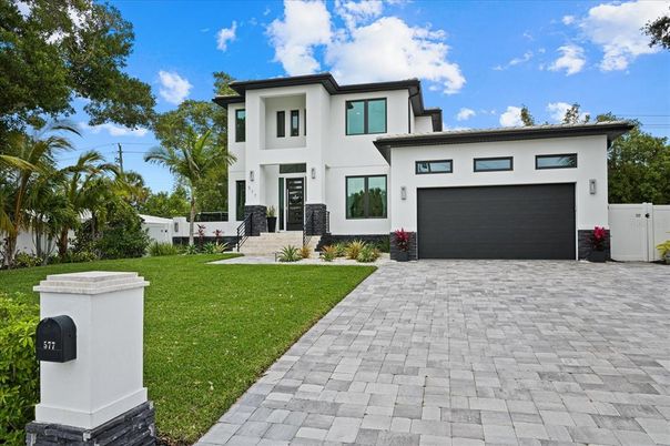 Attached, Backyard, Exterior, Facade, Mediterranean