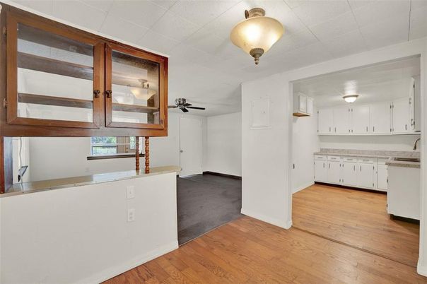 Interior, Kitchen, Wood Texture Flooring