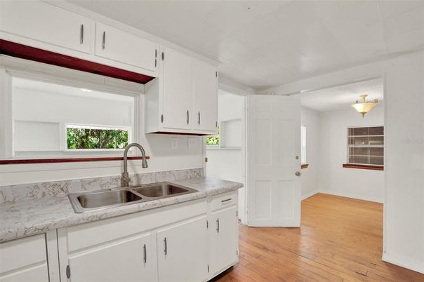 Interior, Kitchen, Wood Texture Flooring
