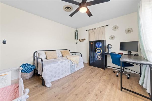 Bedroom, Home Office, Interior, Wood Texture Flooring