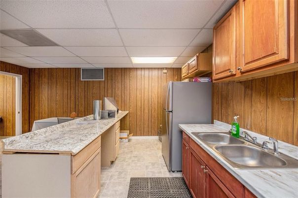Interior, Kitchen, Wooden Walls