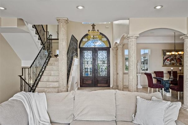 Chandelier, Dining room, Interior, Recessed Lighting