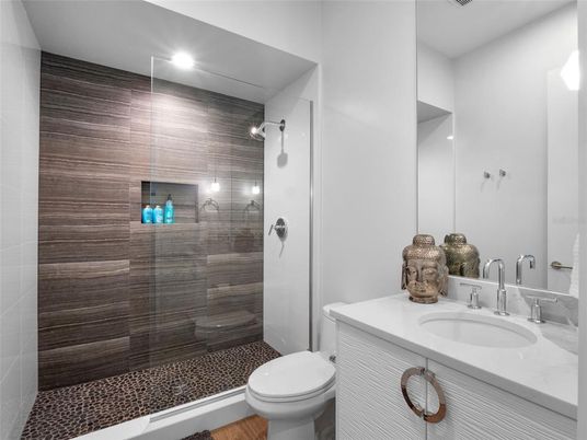 Bathroom, Glass Shower, Interior