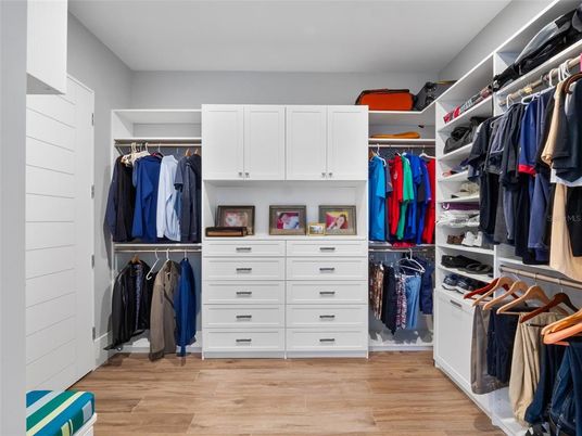 Interior, Walk-in Closets, Wood Texture Flooring