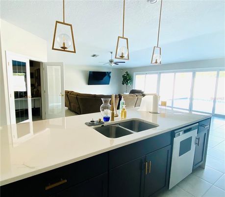 Interior, Kitchen, Living room, Pendant Lights