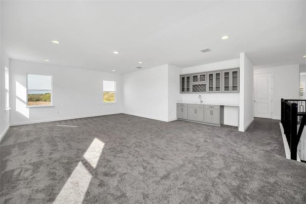 Empty room, Interior, Recessed Lighting
