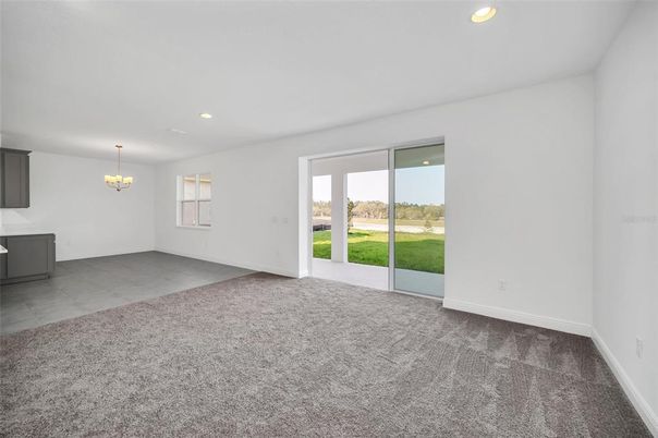 Chandelier, Empty room, Interior, Recessed Lighting