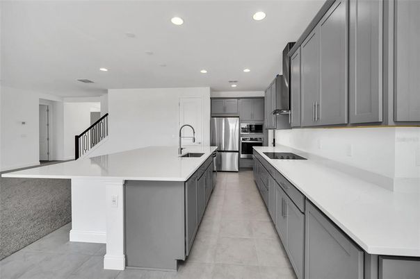 Interior, Kitchen, Recessed Lighting, Stainless Steel Appliances