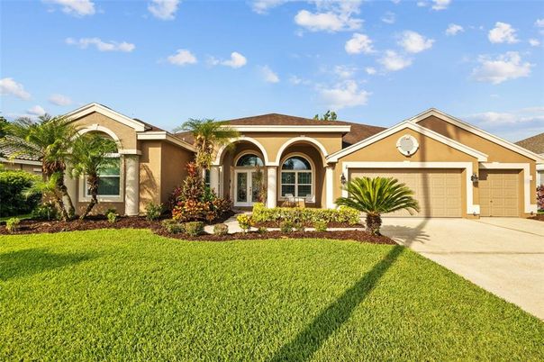 Attached, Backyard, Exterior, Facade, Mediterranean