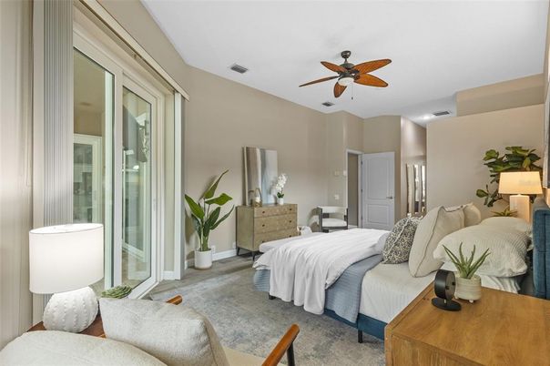Bedroom, Interior, Recessed Lighting