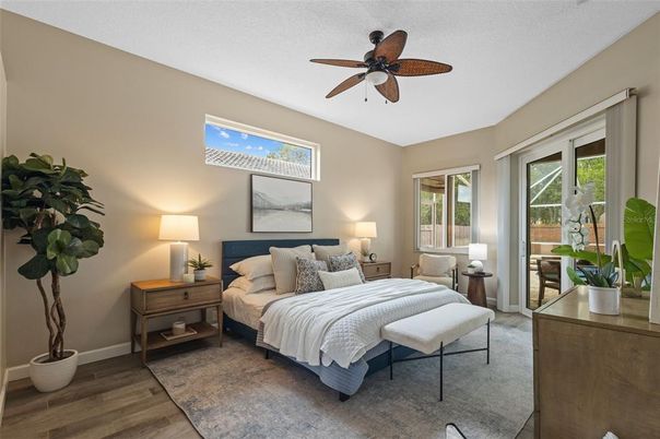 Bedroom, Interior, Wood Texture Flooring