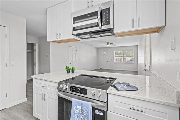 Interior, Kitchen, Wood Texture Flooring