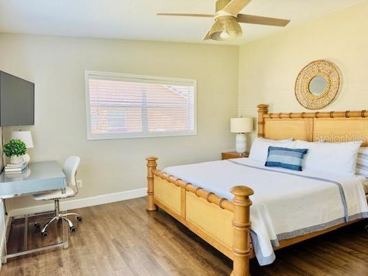 Bedroom, Home Office, Interior, Wood Texture Flooring