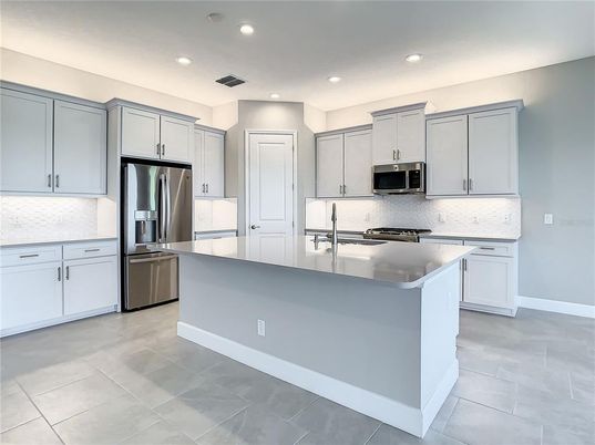 Interior, Kitchen, Recessed Lighting, Stainless Steel Appliances