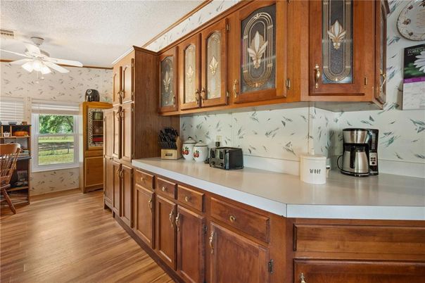 Interior, Kitchen, Wood Texture Flooring