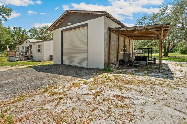 Backyard, Detached Garage, Exterior