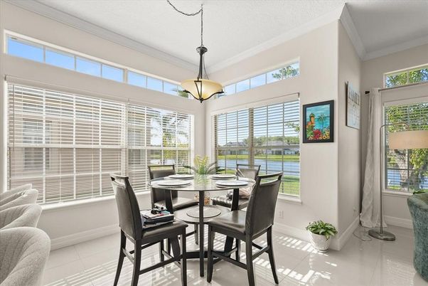 Dining room, Interior, Pendant Lights, Water