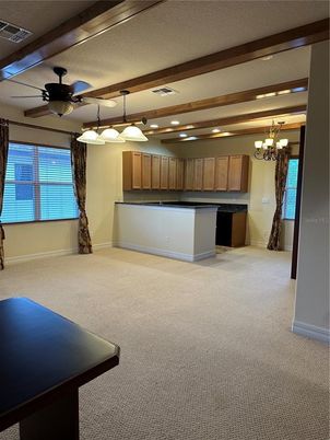 Chandelier, Empty room, Interior