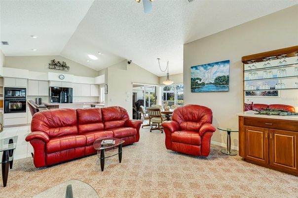 Dining room, Interior, Kitchen, Living room, Pendant Lights, Recessed Lighting