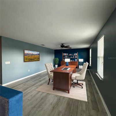 Home Office, Interior, Wood Texture Flooring
